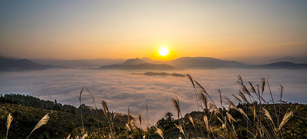 大山里云海日出美如仙境(黄勇丹 摄)