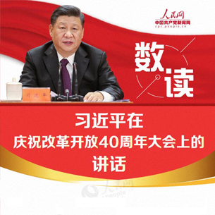 "數讀"習近平慶祝改革開放40周年大會講話