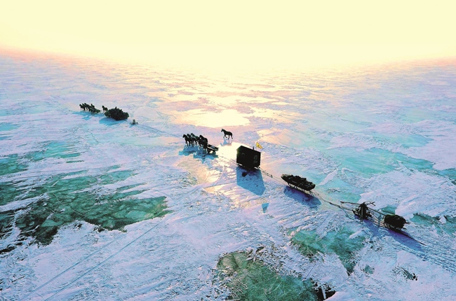 查干湖冬捕捕魚隊