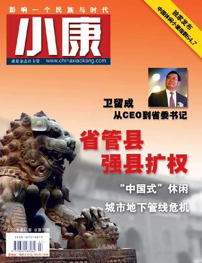 《小康》杂志2007年第1期 总第37期封面及目