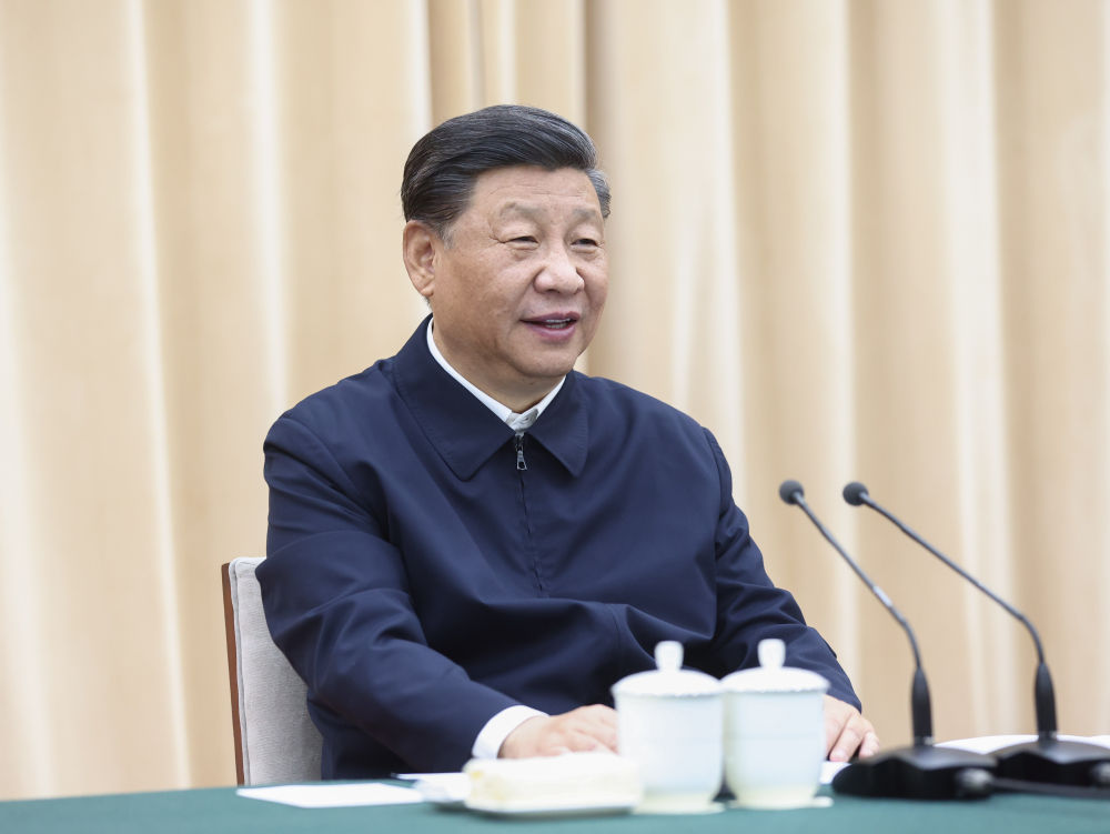 2021年5月14日上午，中共中央總書記、國家主席、中央軍委主席習近平在河南省南陽市主持召開推進南水北調后續工程高質量發展座談會並發表重要講話。新華社記者 鞠鵬 攝