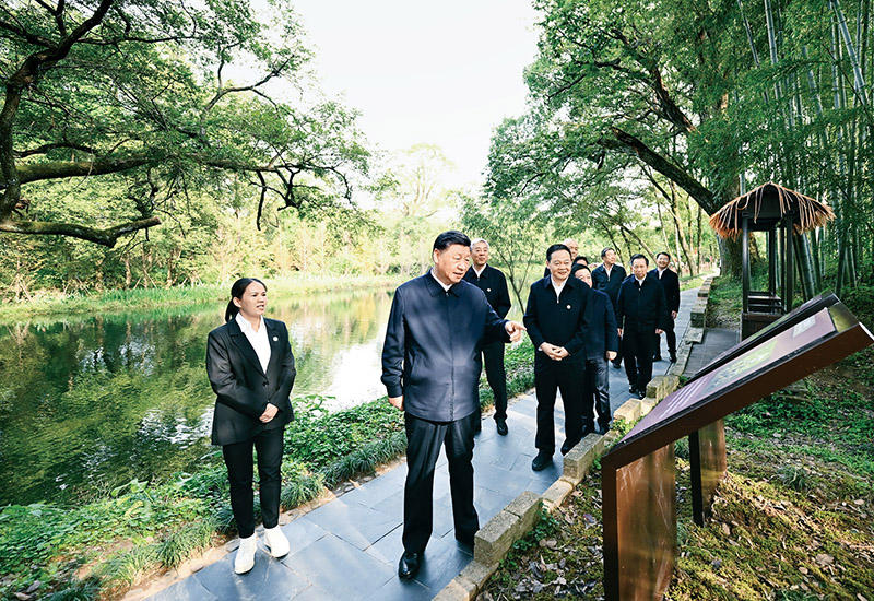 以斑斓中国扶植周全推动人与天然协调共生的现代化