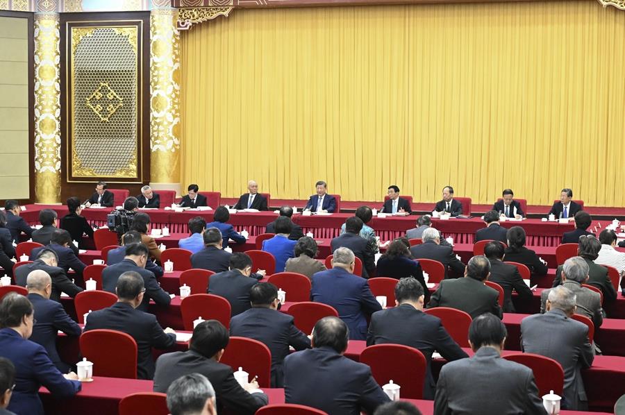 △2026年3月6日，习近平总书记看望参加全国政协十四届四次会议的农工党、九三学社、医药卫生界、社会福利和社会保障界委员，并参加联组会，听取意见和建议。